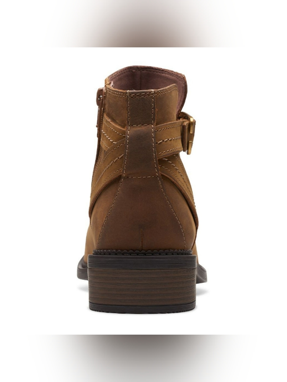 EUC Clarks Collection 8 Medium Brown Women's Maye Strap Bootie - Picture 4 of 10